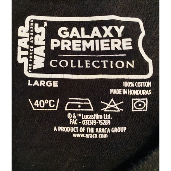 STAR WARS T-Shirt The Force Awakens Movie Galaxy Premiere Collection Size Large - Picture 4 of 11